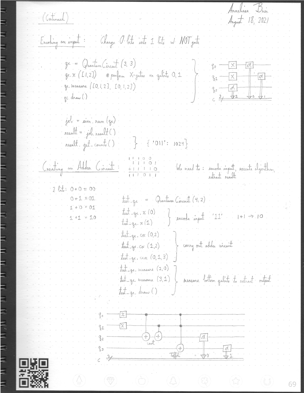 Notes from “Why Quantum Computing?